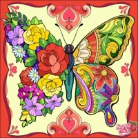 Fabulous Floral Butterfly