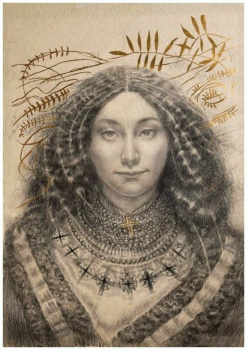 Solve Bozhena by Oleksandra Fedoruk (Ukrainian) jigsaw puzzle online