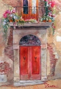 Stunning Italian Red Door by Rita Zaudke