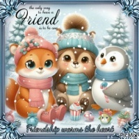 Friendship warms the heart