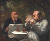 Honoré Daumier (French, 1808–1879), The Beer Drinkers (ca 1860)