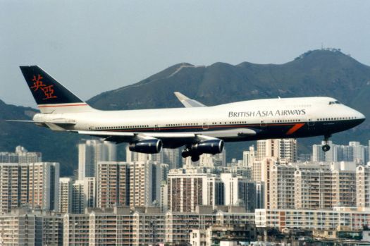 747 approach Kai Tak