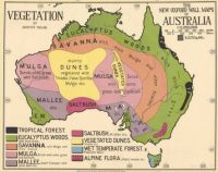 Australia. Vegetation map. 1929