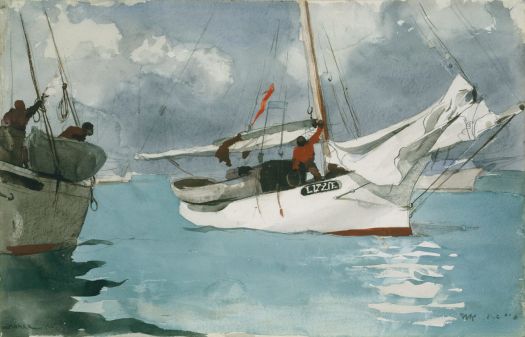 Fishing Boats, Key West by Winslow Homer