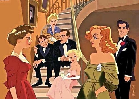 Solve ALL ABOUT EVE - 1950 - BETTE DAVIS, ANNE BAXTER,GEORGE SANDERS jigsaw  puzzle online with 70 pieces
