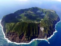 The Inhabited Volcanic Island of Aogashima
