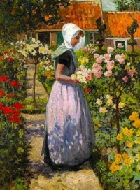 Beautiful Garden  ~  George Hitchcock (1850-1913)
