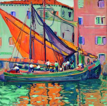 The Orange Sail, Venice