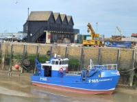 Whitstable Harbour at low tide
