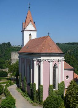 a church in the castle Bítov, the Czech Republic