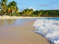 Surf on beach in Vieques