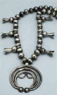 Theme - Jewelry (Navajo squash blossom necklace)
