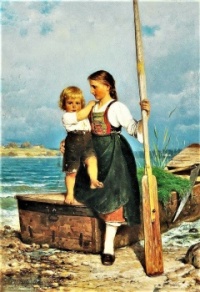 Fisherwoman on Chiemsee (1879)