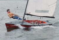 Sailing my Contender some 45 years ago