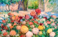 Alexandre Altmann (Ukrainian, 1885–1950), Flowers in the Park (ca 1920)
