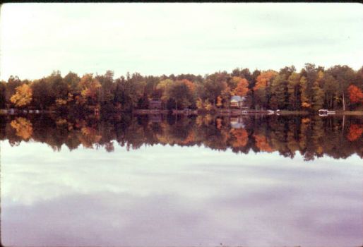 Echo Lake, WI in the fall.