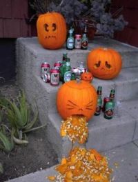 When pumpkins drink to much