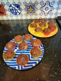 Sourdough Chocolate Muffins
