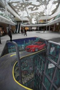 3D Street art.......Mazda
