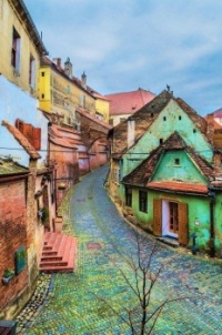 Ruela na cidade de Sibiu, Romênia !!!