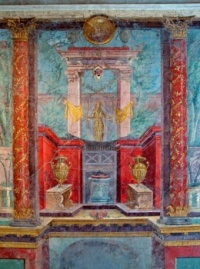 a mural in a bedroom at the Villa P Fannius Synistor at Boscoreale near Pompeii
