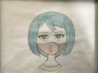 Blue hair girl