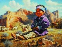 Young Navajo Shepherd