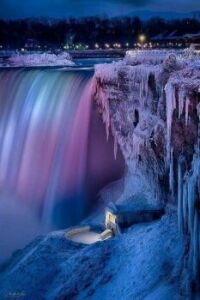 Frozen Niagara Falls Ontario, Canada