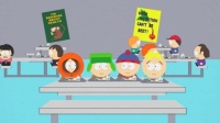 Kenny, Kyle, Stan & Butters are having lunch