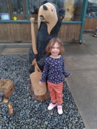 Erabella & "Friend" at Black Bear Restaurant