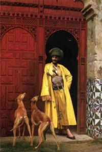 Jean-Léon Gérôme  Two hounds