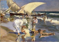 Joaquin Sorolla—Beach of Valencia by Morning Light, 1908
