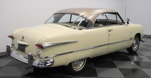 1951 Ford Victoria Yellow and Sandpiper Tan top