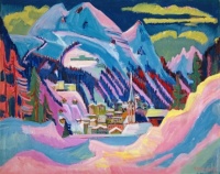 Davos in Winter. Davos in Snow (1923) Ernst Ludwig Kirchner (German, 1880-1938)