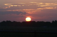 Sunrise over Gregg County Airport (0830)
