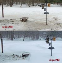 Progress of the storm