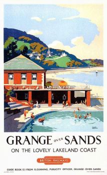 Vintage British Railways poster - Grange Over Sands