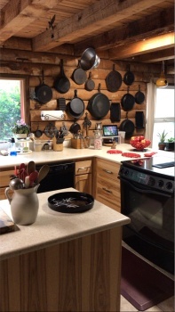 In the kitchen