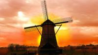 Windmill Netherlands Sunrise