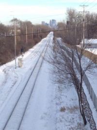 Train tracks to Minneapolis, MN