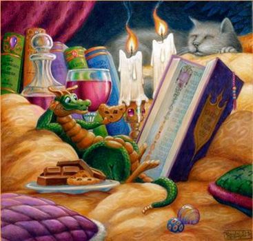 For Jigidi Dragon Lovers, 'Curl Up with a Good Book' By Randal Spangler