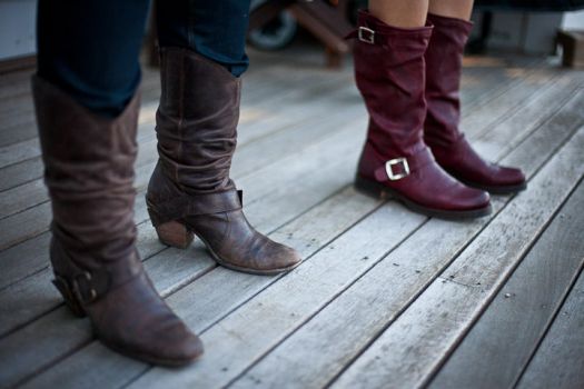 boots on a deck