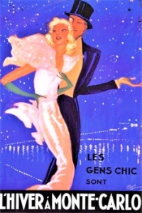 Themes Vintage Illustrations/pictures - Monte Carlo Les Gens Chic Poster