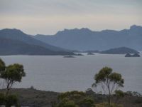 Lake Pedder, Tasmania, just before nightfall