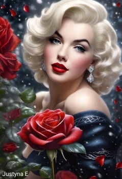 Solve MARILYN LOOK ALIKE jigsaw puzzle online with 176 pieces