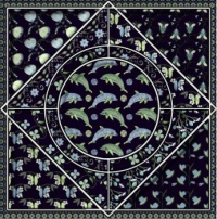 Swirl Dolphins 169 mosaic