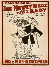 Vintage: the newlyweds and their baby