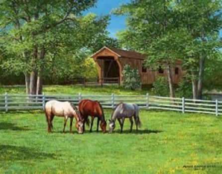 Gemini, Annie & Babe Horses by Persis Clayton Weirs