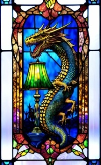 Dragon and lamp
