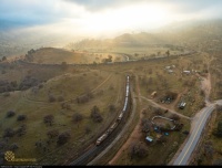 Looping through the mountains of Northern California.